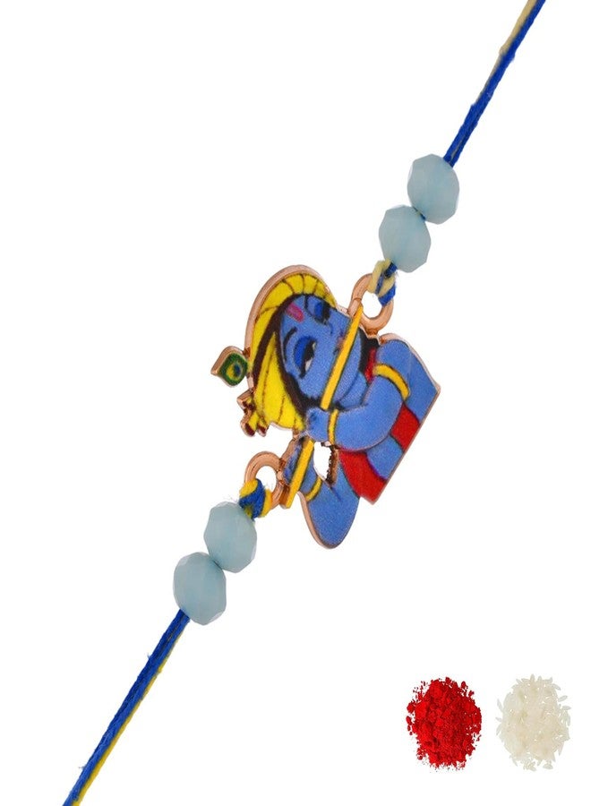 VOYLLA Lord Krishna Kids Thread Rakhi For Kids|Rakhi Special| - Image 1